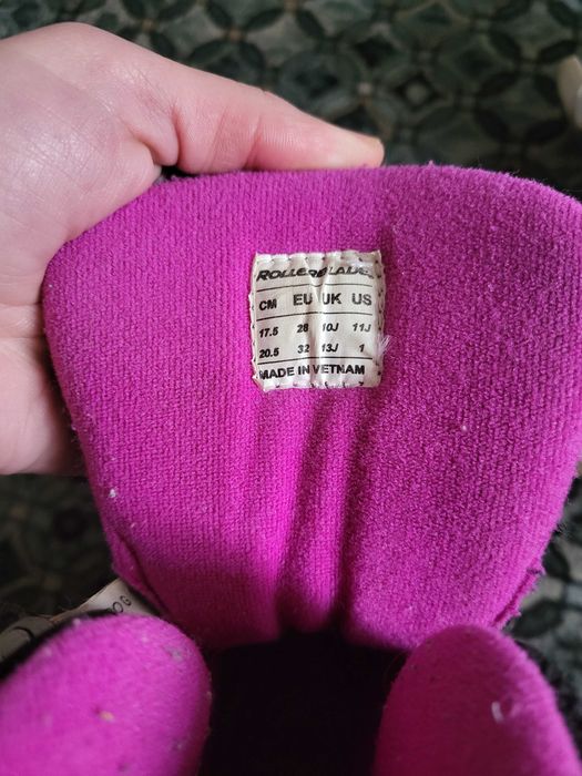 Дитячі ролики Rollerblade 28-32 для дівчинки + захист + шолом