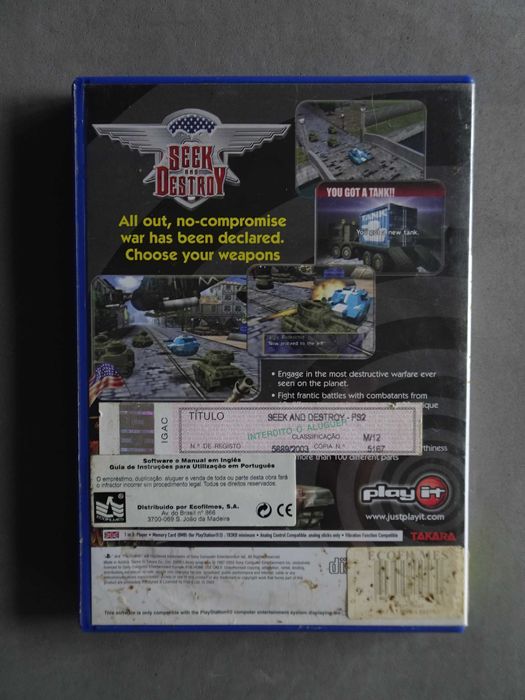 Jogo Playstation 2 PS2 - Seek and Destroy