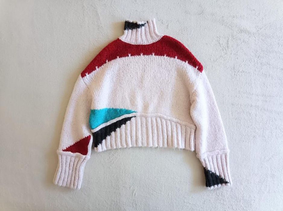 ZARA p.S/M теплий светр крупної в'язки із суміші вовни