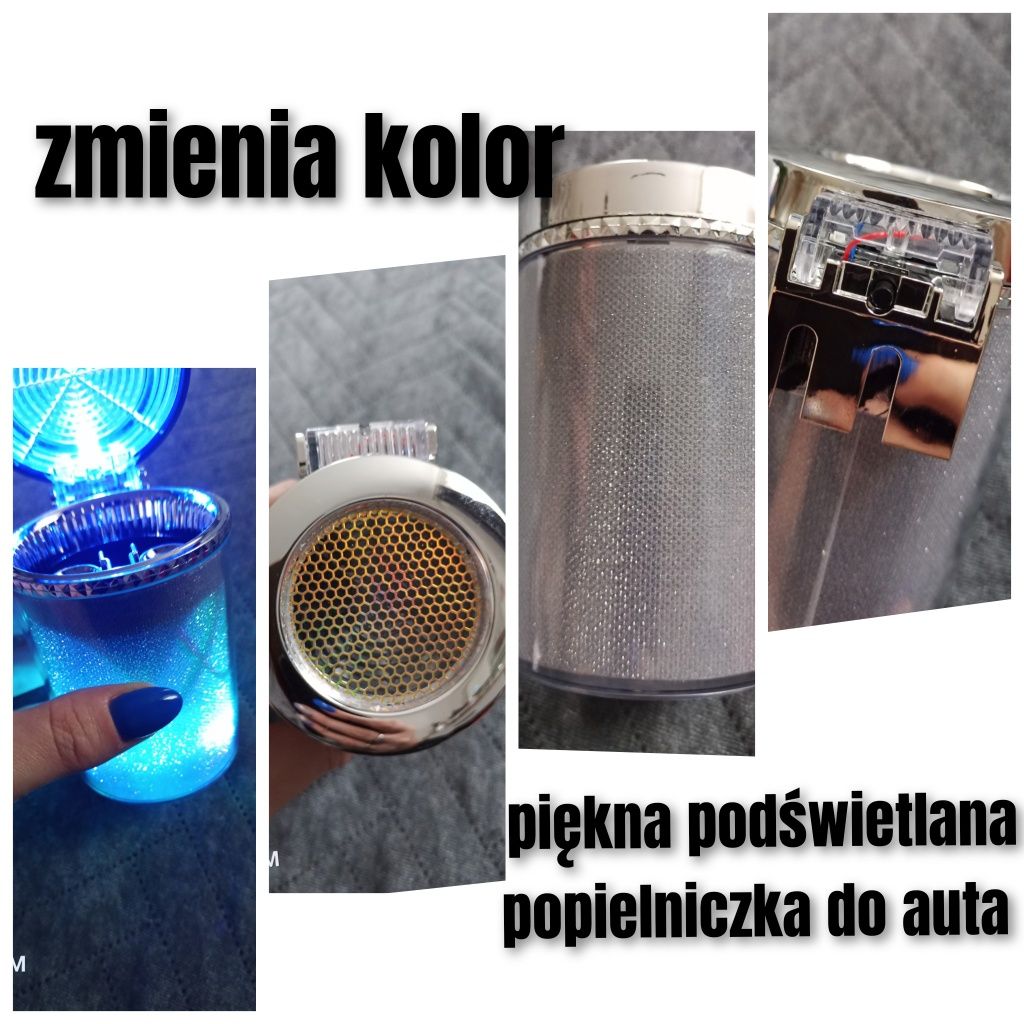 Popielniczka podswtlana i zmieniająca kolor