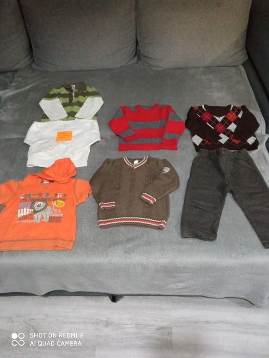 Camisolas, calça, polo; 12-18 meses