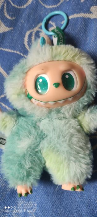 Лабубу брелок, мягкая игрушка, цвет мятный