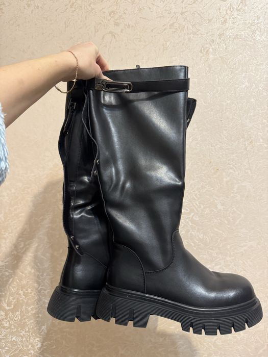 Зимові батфорди (сапоги) 38 розмір, натуральна шкіра, нові