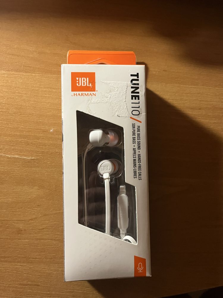 Słuchawki przewodowe jbl tune 110 nowe