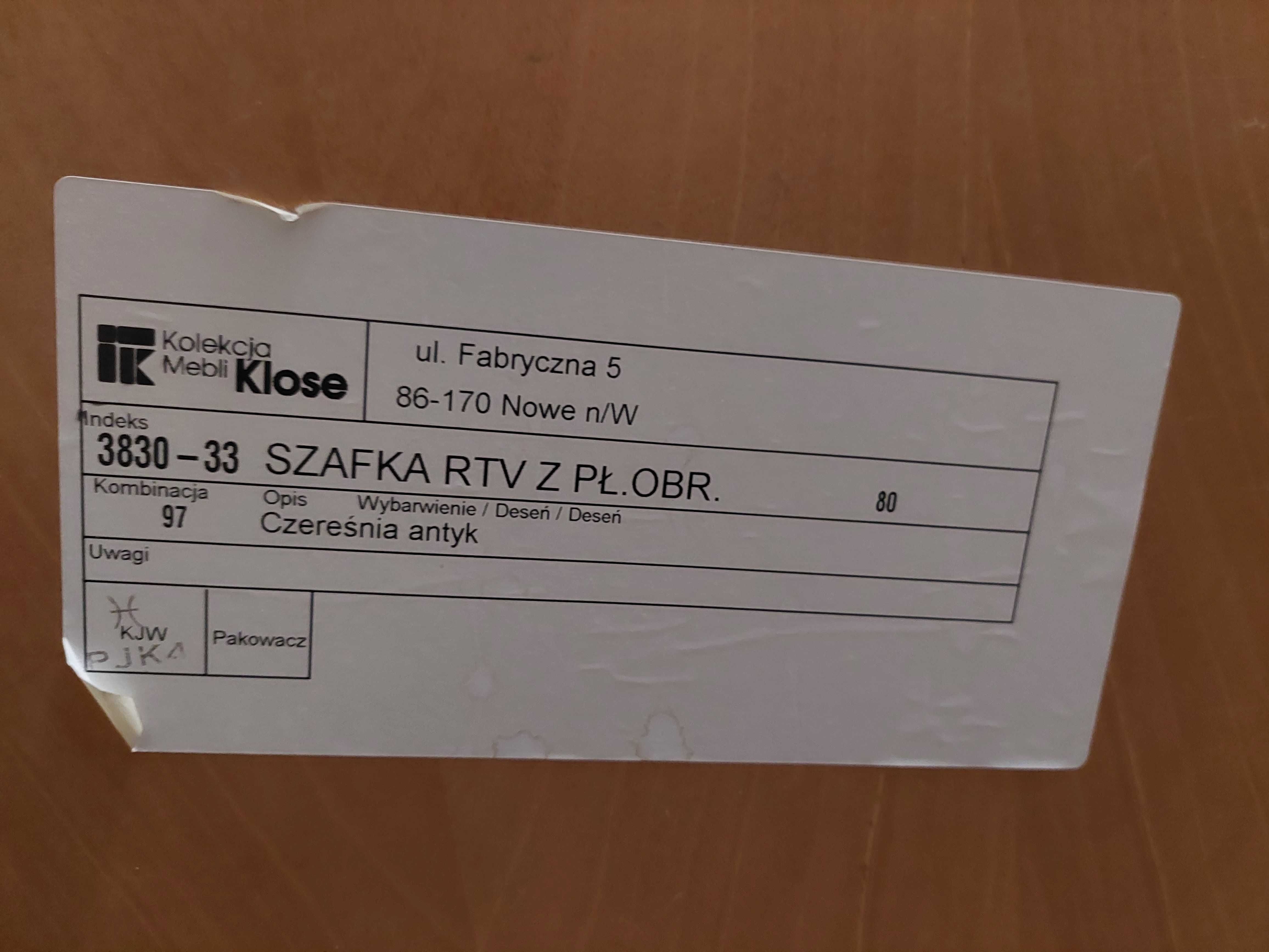 Szafka RTV klose