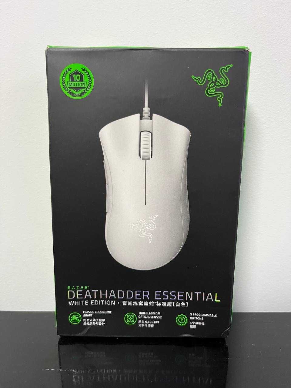 Оригінальна ігрова миша - Razer Dethadder Essential White