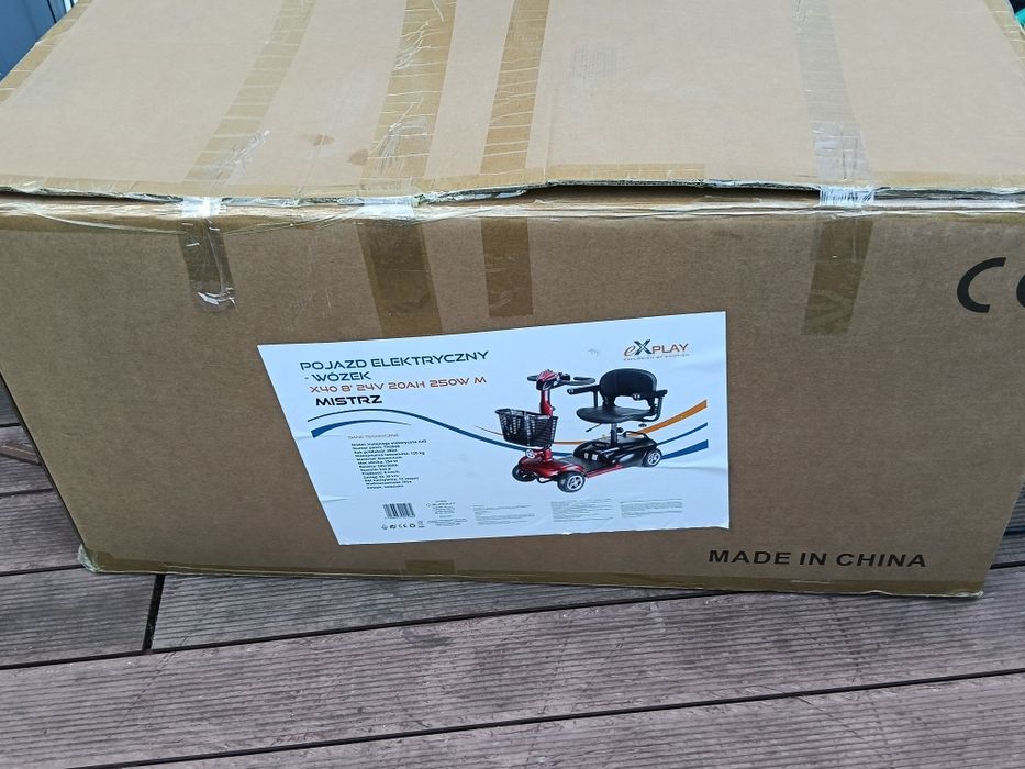 Wózek elektryczny inwalidzki dla seniora. Nowy.