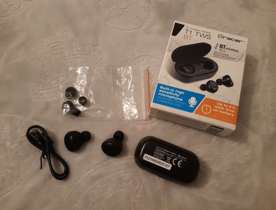 Słuchawki bezprzewodowe Tracer T1 TWS