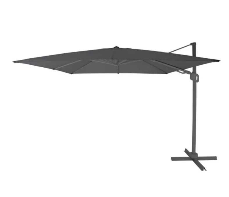 Parasol przeciwsłoneczny rozkładany na korbę   300 x 300 cm czarny