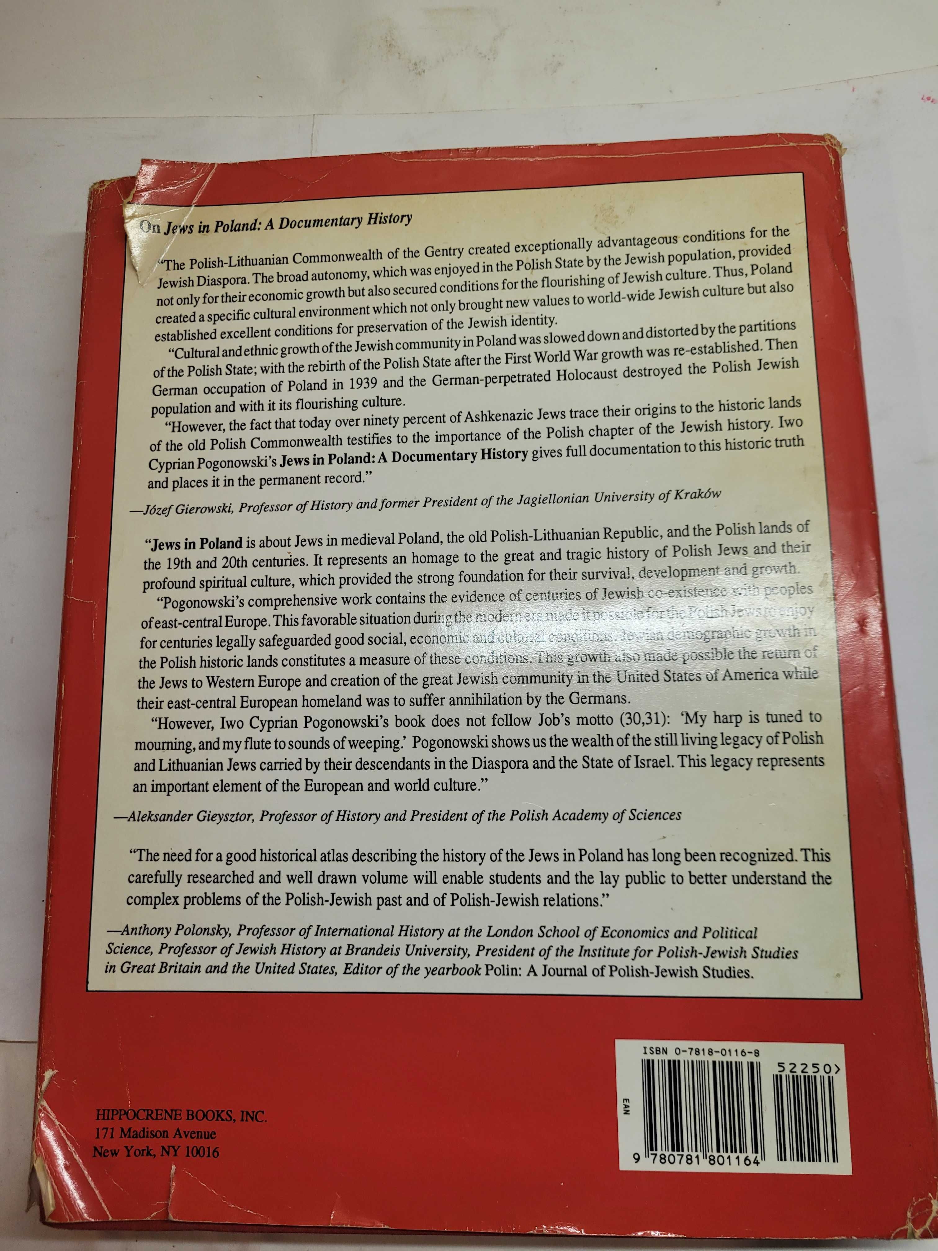 Jews in Poland a documentary history by Iwo Cyprian Pogonowski
