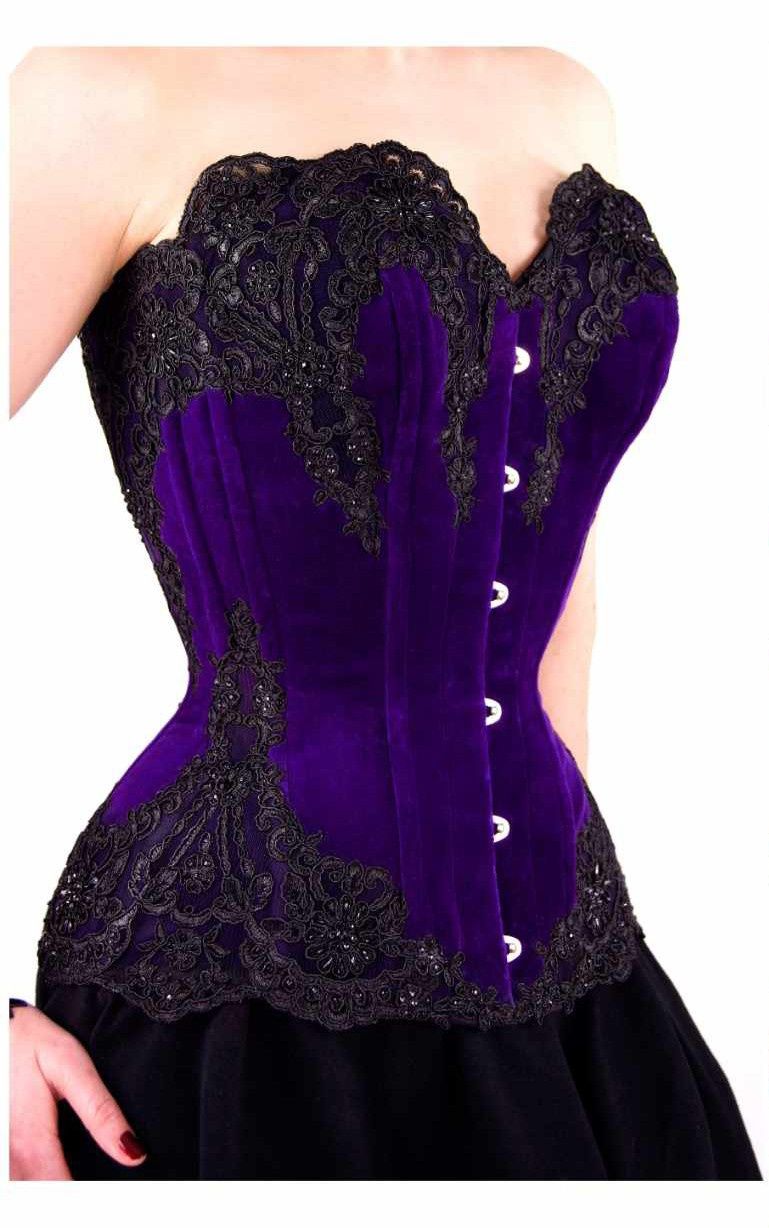 Gorset Owerbust Royal Violet XL od Paper Cats