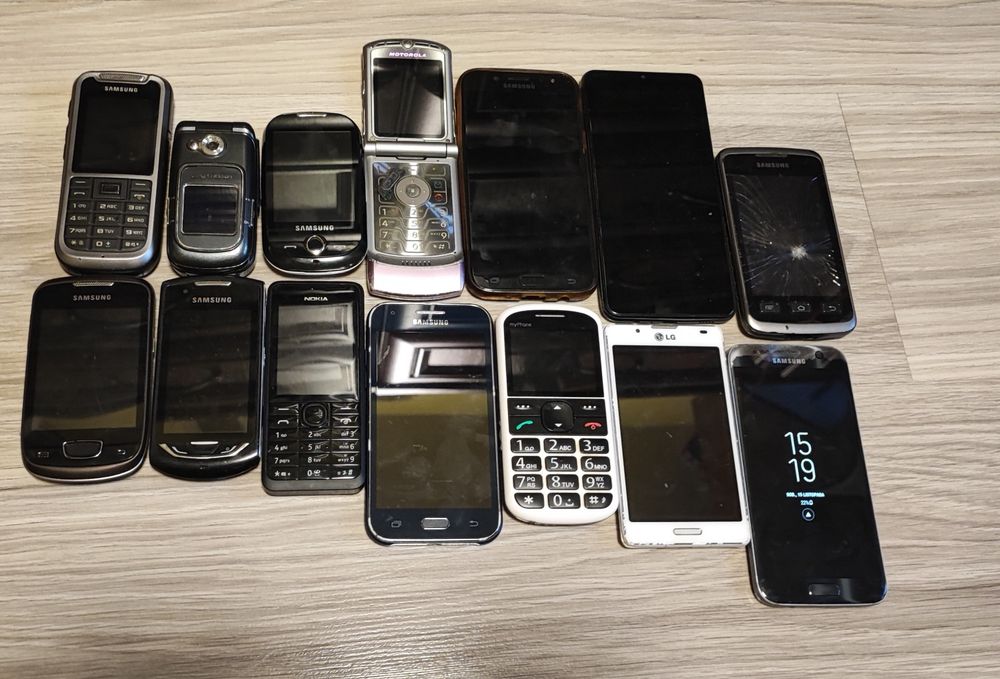 Zestaw 14 sprawnych telefonów – Samsung, Nokia, LG, Motorola – komplet