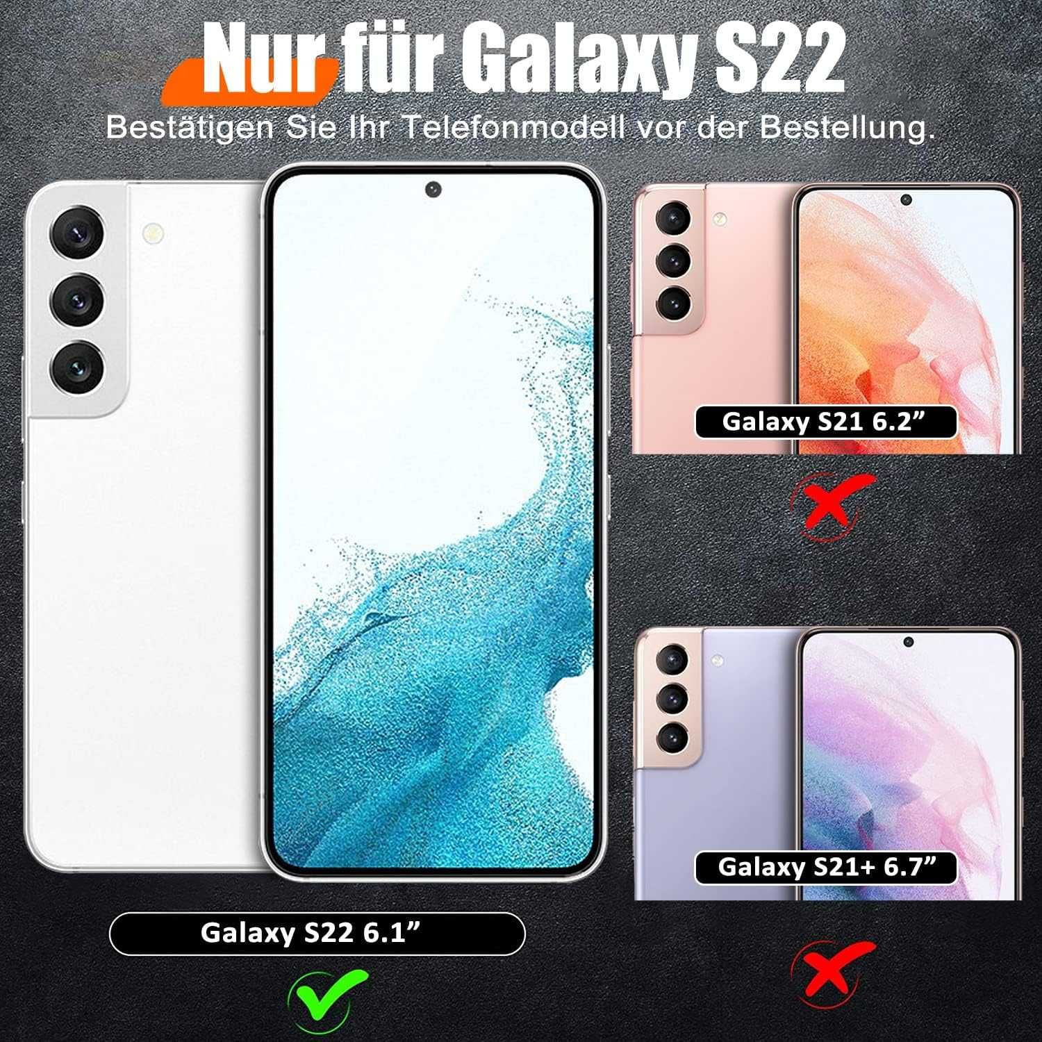 Giyer Protect etui do Samsung Galaxy S22 5G osłona aparatu czerwone