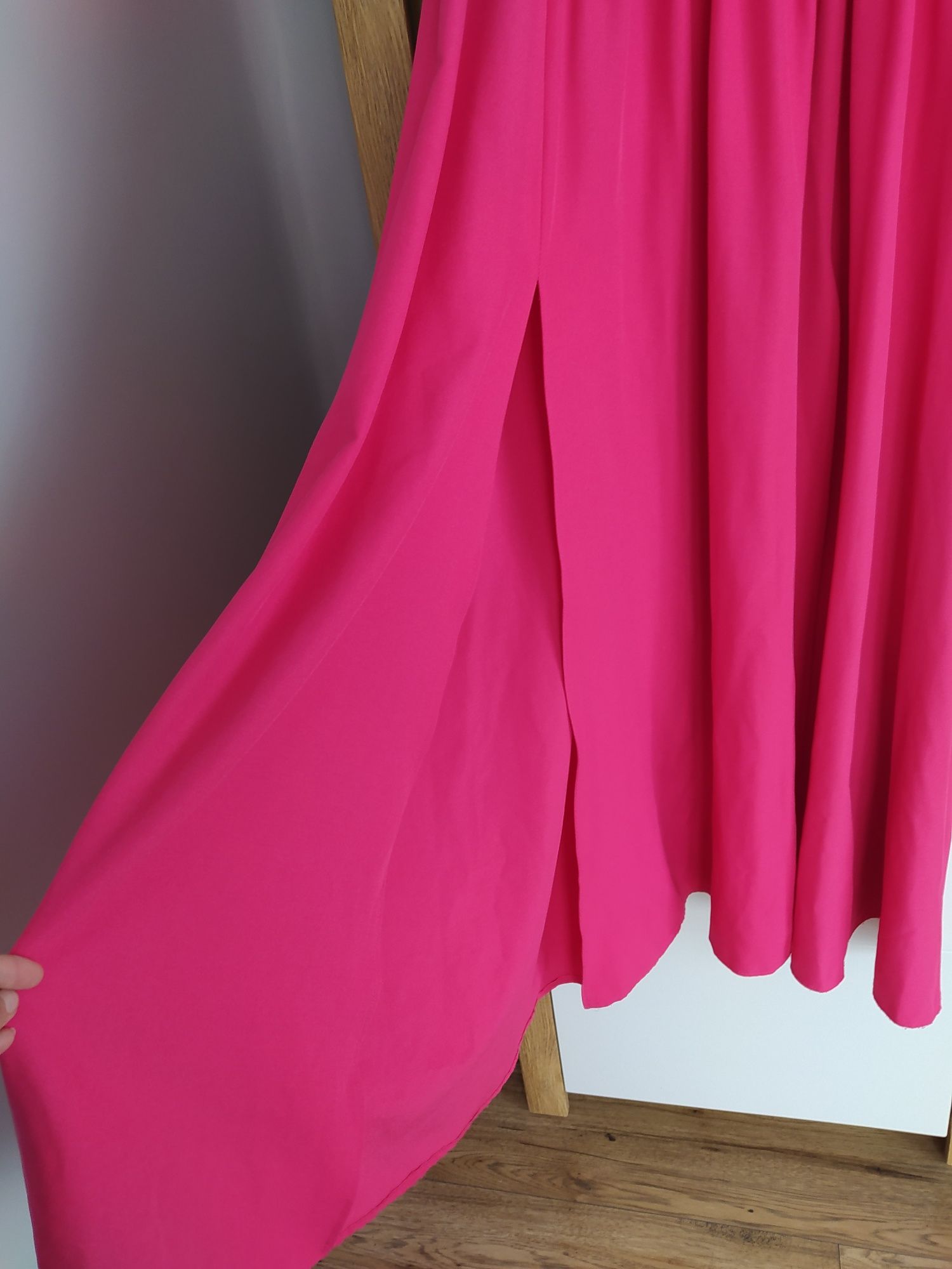 #Długa#sukienka#rozmiar#M#38#różowa#wesele#studniówka