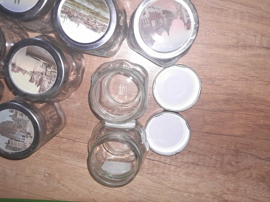 Piękne słoiki 36 szt. miasta polskie 240g Opole Gdańsk po dżemie foto