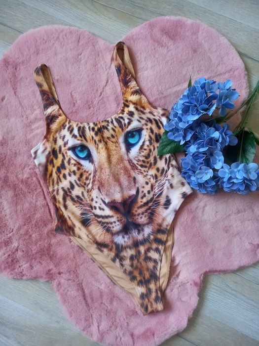 Strój kąpielowy tygrys pantera XXL Forever 21 Centkiewicz roz 44 - 46