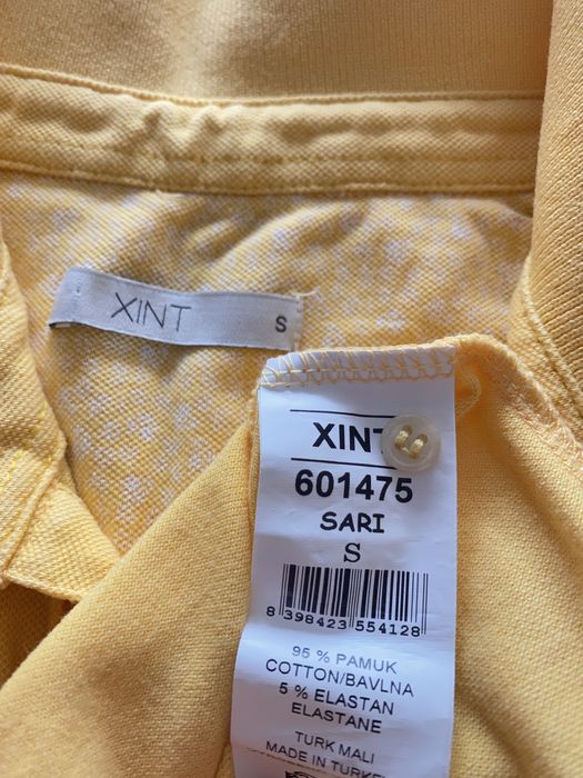 Żólty polo T-shirt w idealnym stanie