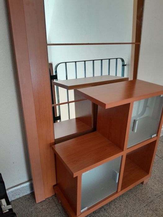 Movel entrada com espelho carvalho