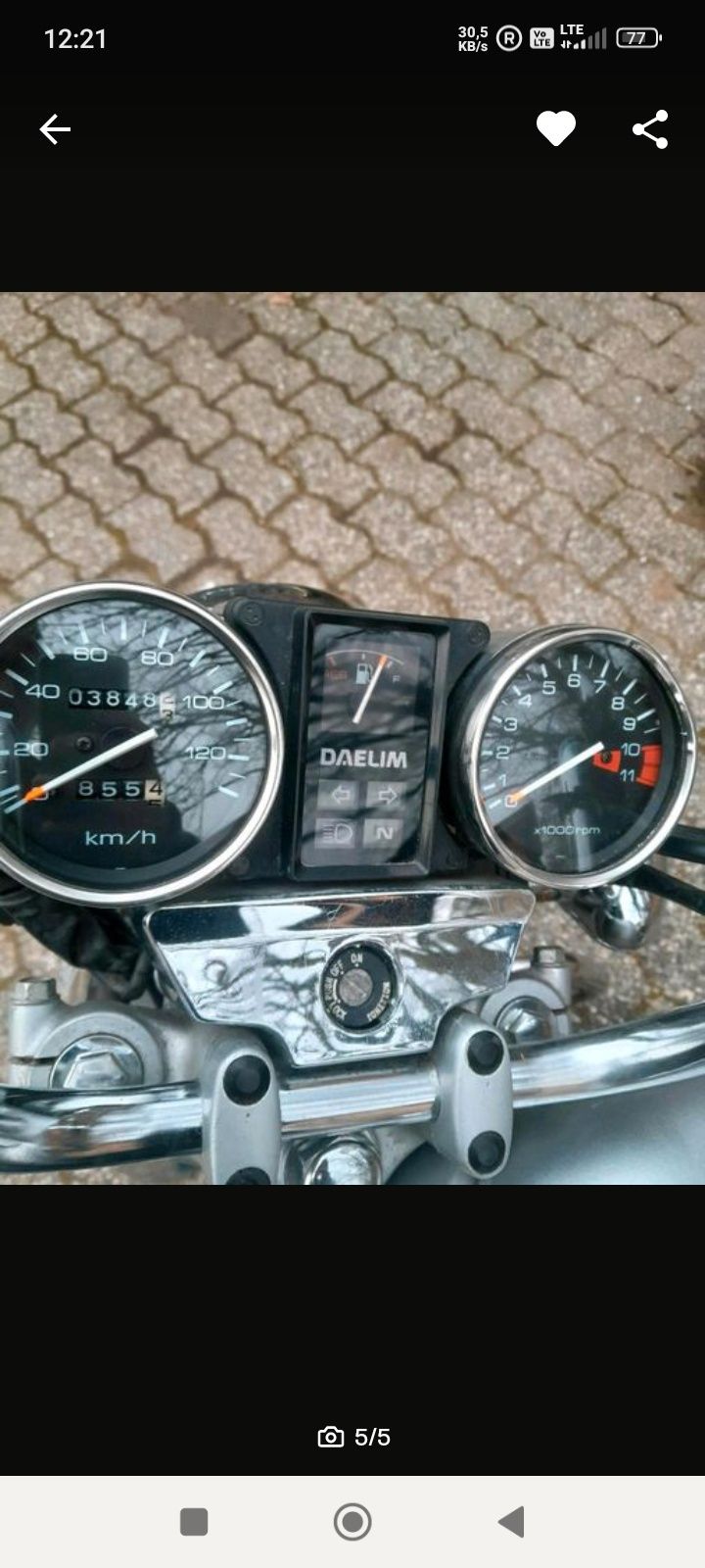 Daelim  VS 125F tylko 3800 km