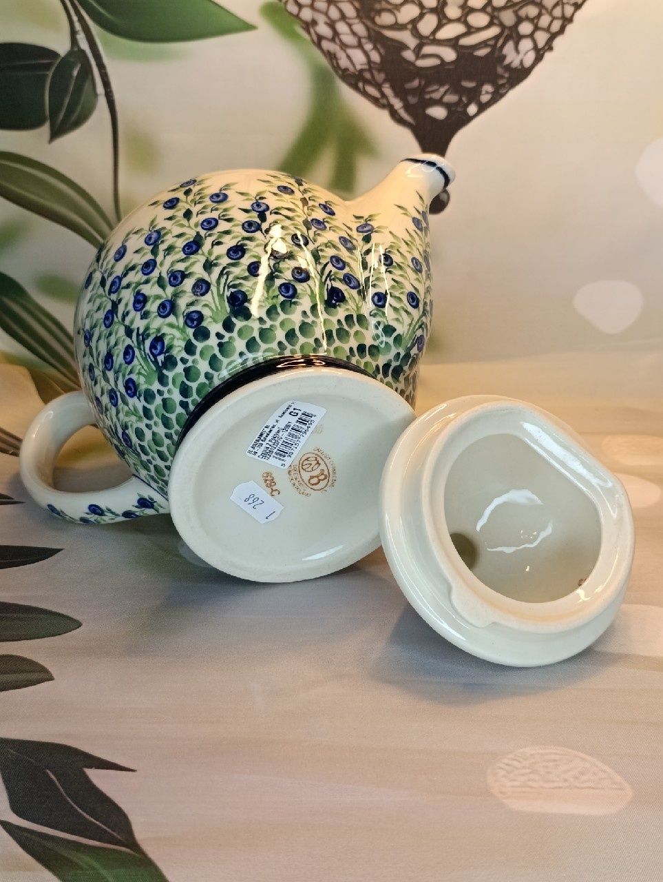 *Czajnik imbryk ceramiczny 1,5 L ceramika Z.C. Bolesławiec