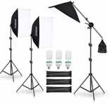 3szt Zestaw oświetlenia i softboxu do fotografii studyjnej