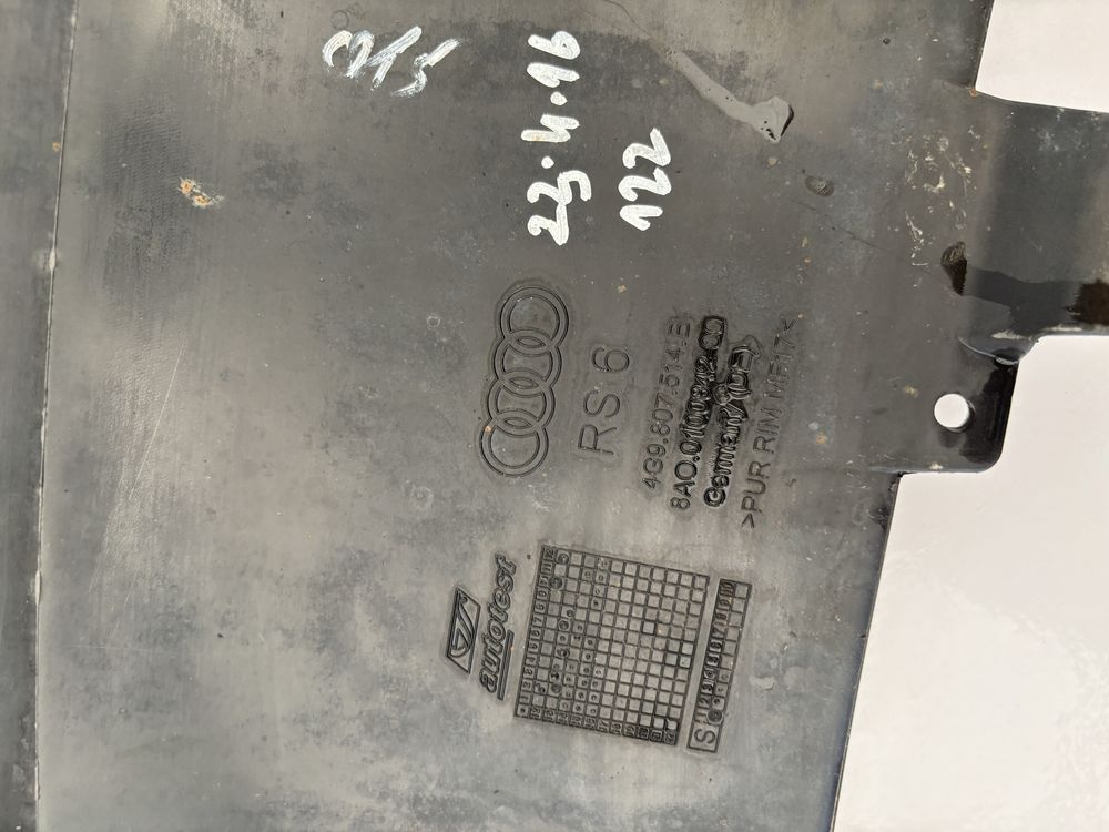 Audi RS6 C7 kombi 4G 4G9 spoiler dyfuzor dokładka zderzaka tył tylna