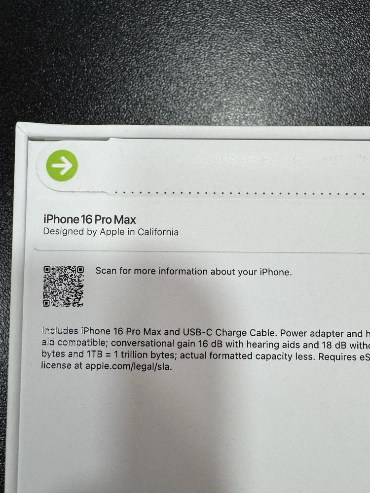 IPhone 16 ProMax 256 GB Black Titanium