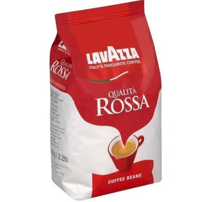 Кава в зернах Lavazza rossa 1 кг. Діє система знижок на гурт (опт).