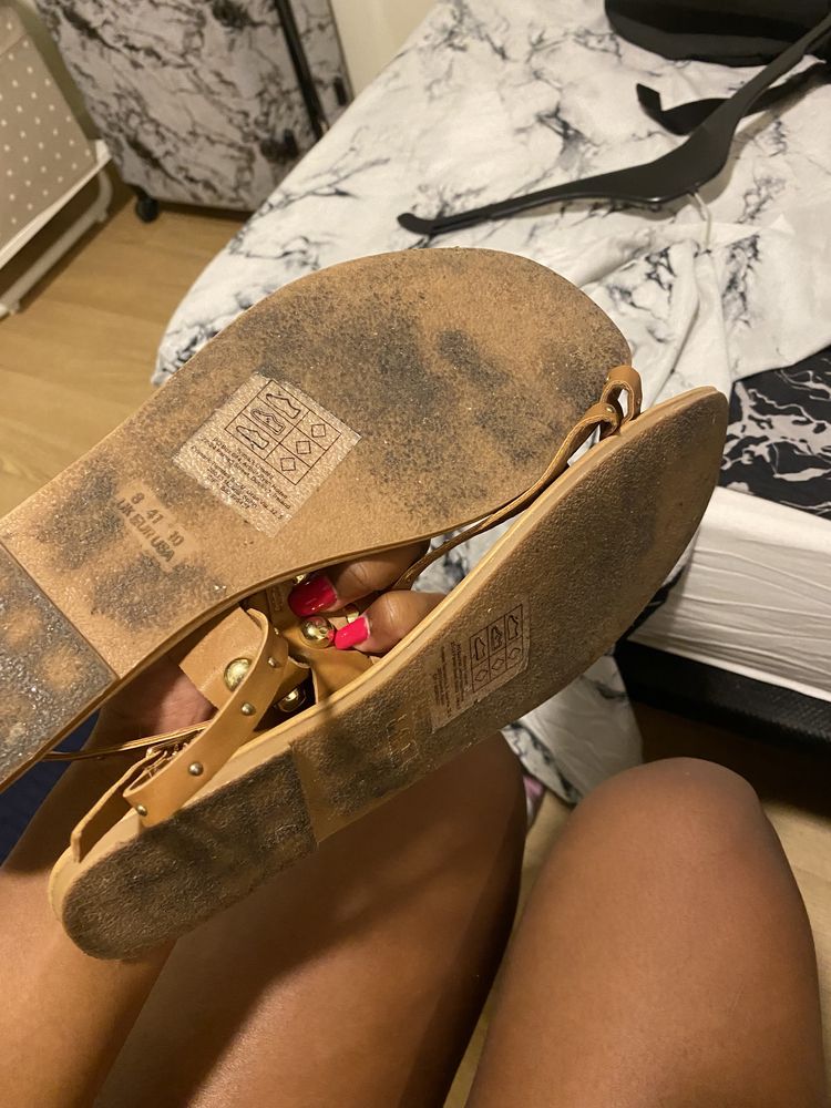 Sandalias castanhas primark