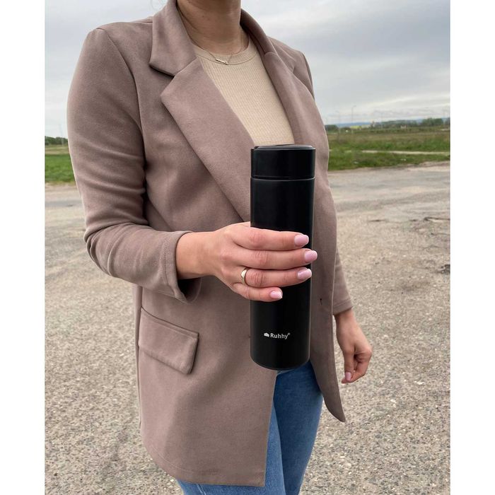 Kubek Termiczny Termos 500ml Bidon na Kawę Herbatę Wodę WyswietlaczLED