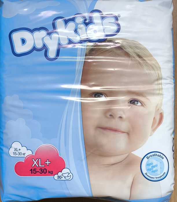 Dry Kids pieluchy xl+ 15-30kg 3x30szt.
