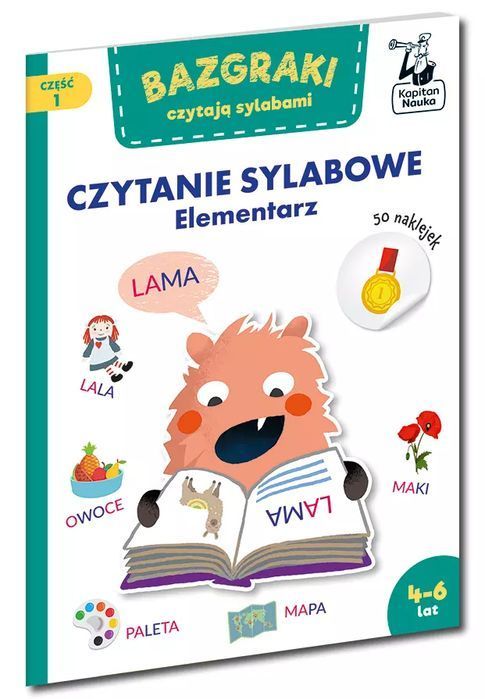 Bazgraki czytają sylabami. Czytanie sylabowe. Elementarz