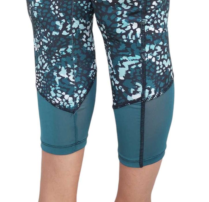 Zielone legginsy 3/4 BERSHKA, z siateczką , R. XS