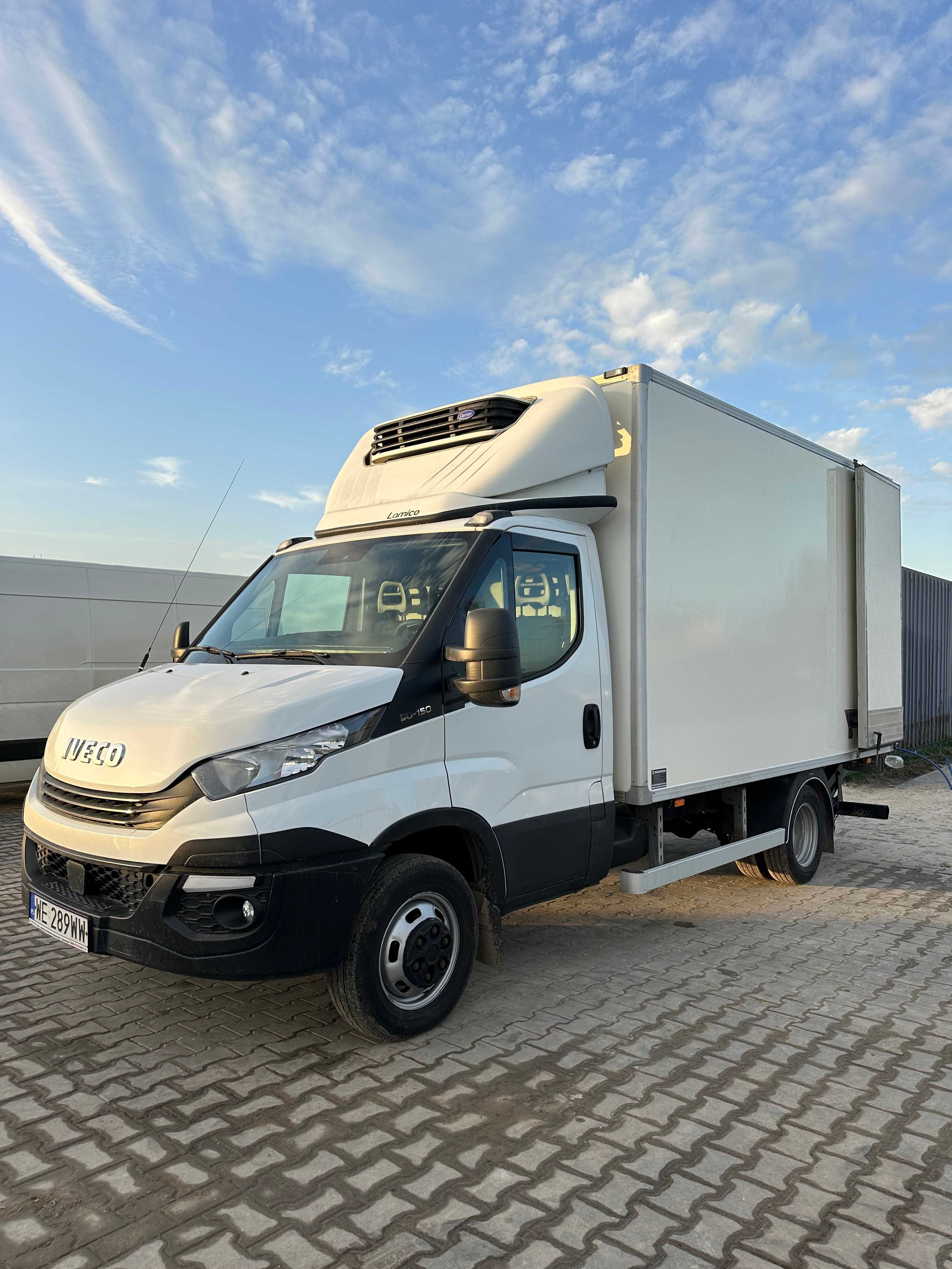 Wynajem samochód dostawczy chłodnia Iveco Kontener z winda 7 europalet