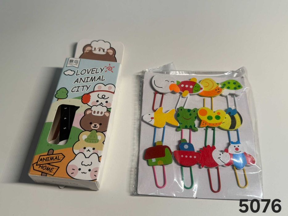 Spinacze biurowe ozdobne zwierzątka - zestaw 12 szt. (5076-47)