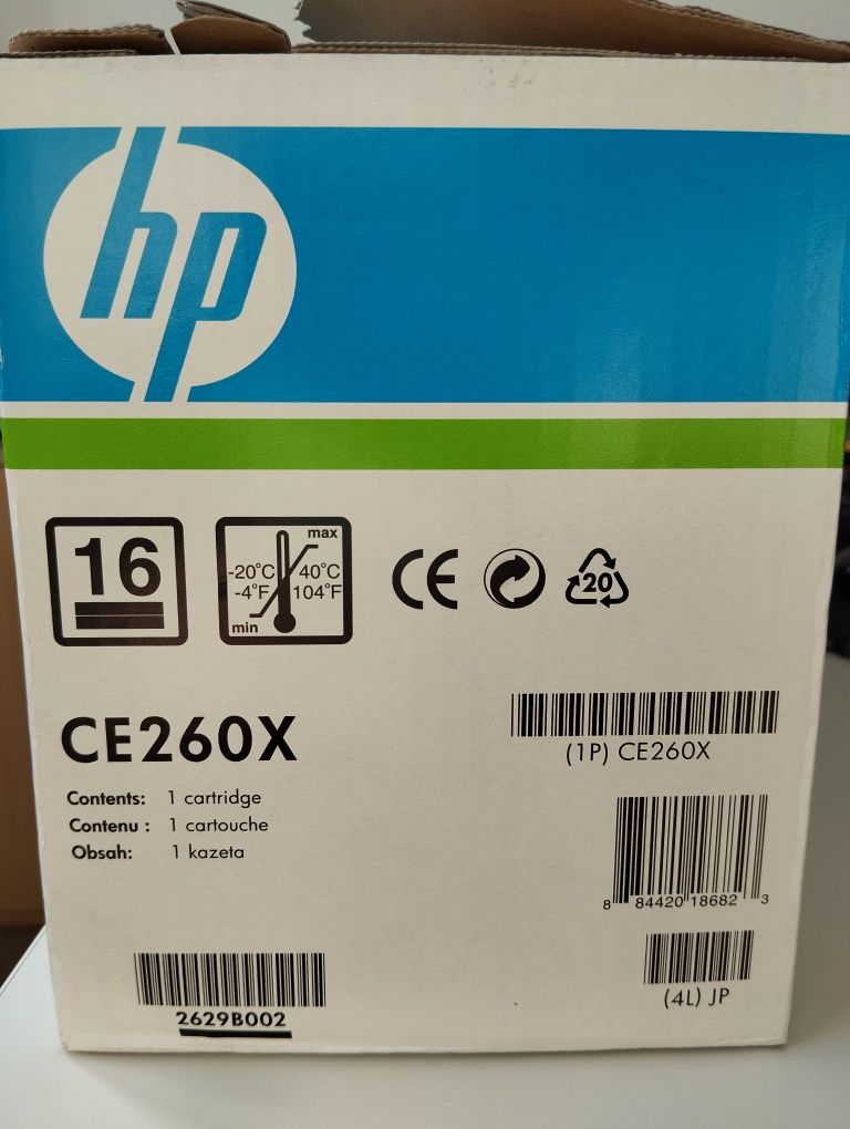 Toner czarny HP LaserJet CE 260x nowy