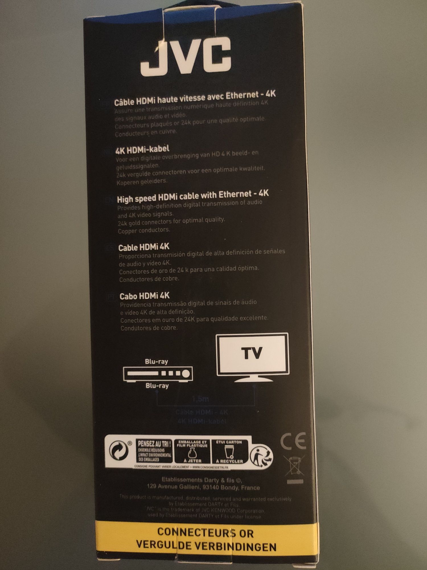 Vendo cabo HDMI 4K JVC
