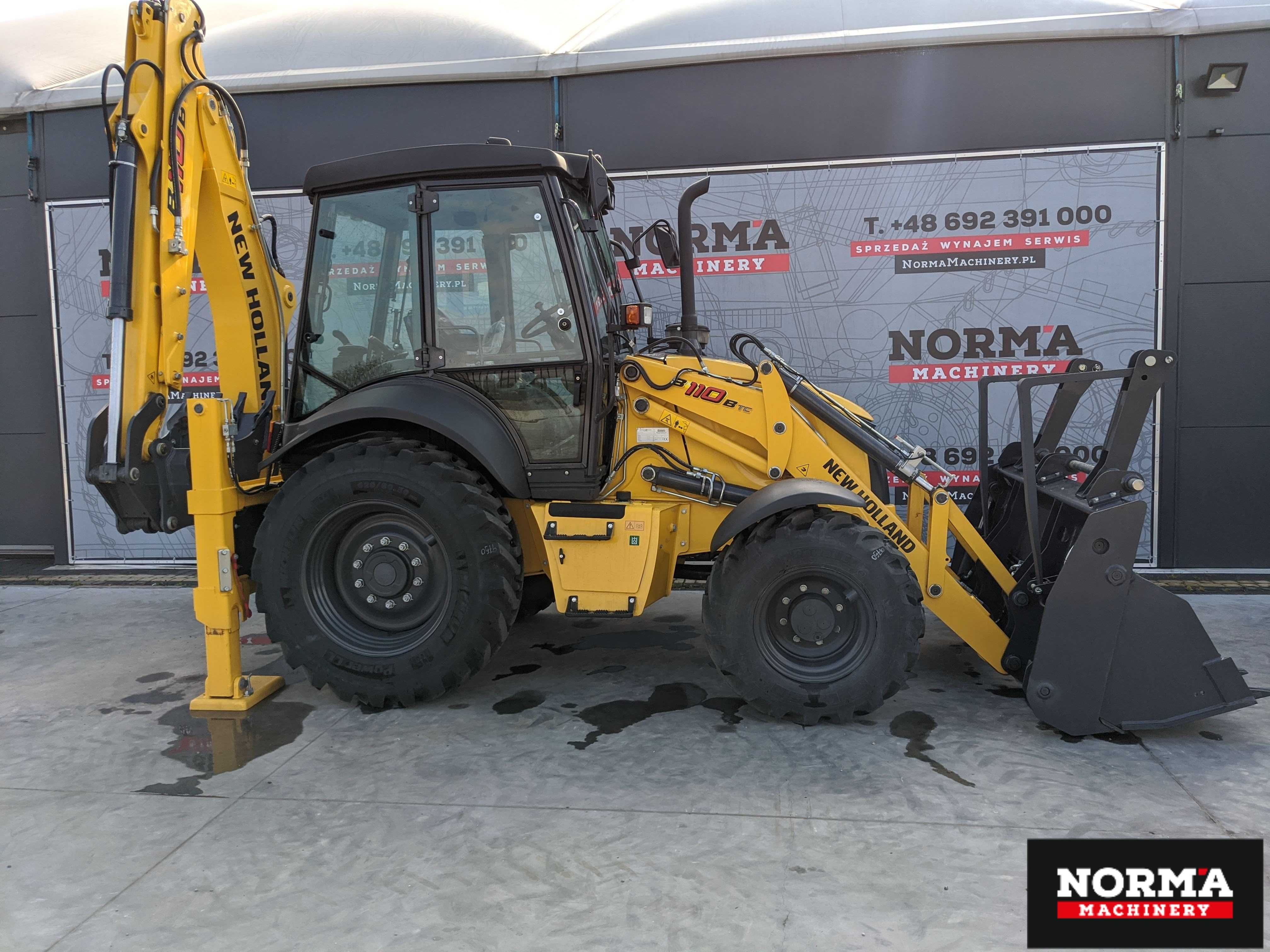 Koparko-ładowarka New Holland B110B, Nowa maszyna