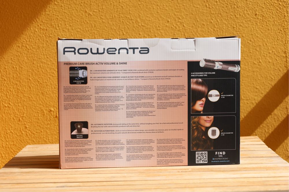 Modelador de Cabelo Rowenta Brush Activ Premium Care - Novo e selado