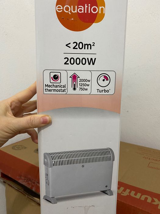 Aquecedor elétrico Equation 2000W — ótimo estado, novo