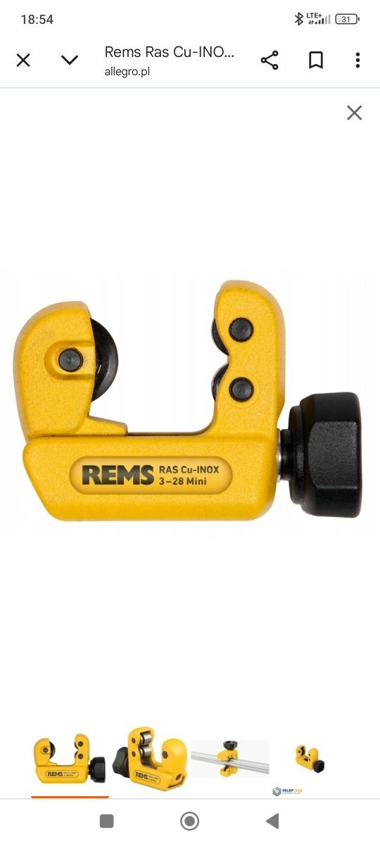 Rems Mini Obcinak do Rur 3-32