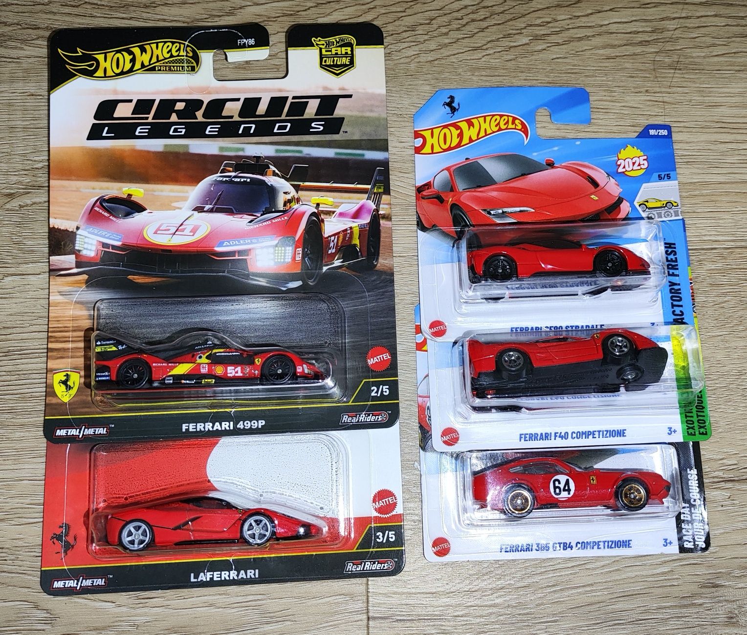 Pack hot wheels Ferrari