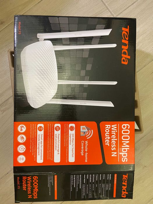 WiFi роутер Tenda F9 + USB