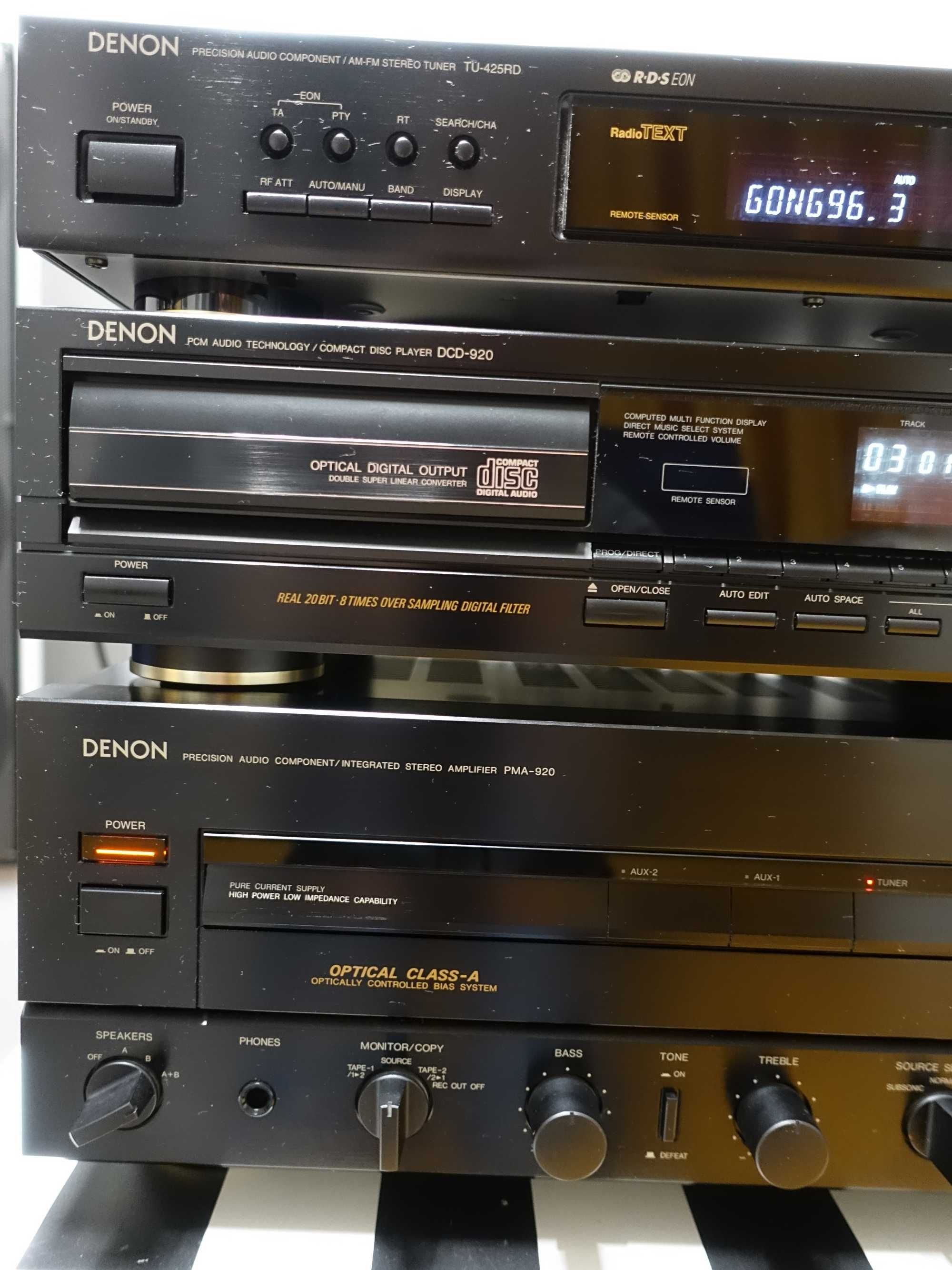 Wzmacniacz Denon PMA-920 CD odtwarzacz DCD-920 tuner TU-425RD wieża