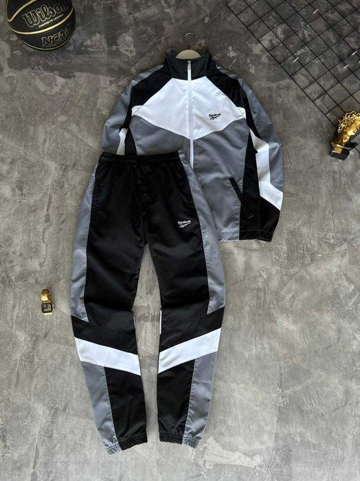 Костюм Reebok Premium Grey з qr-кодом штани + кофта i57/Adi-131