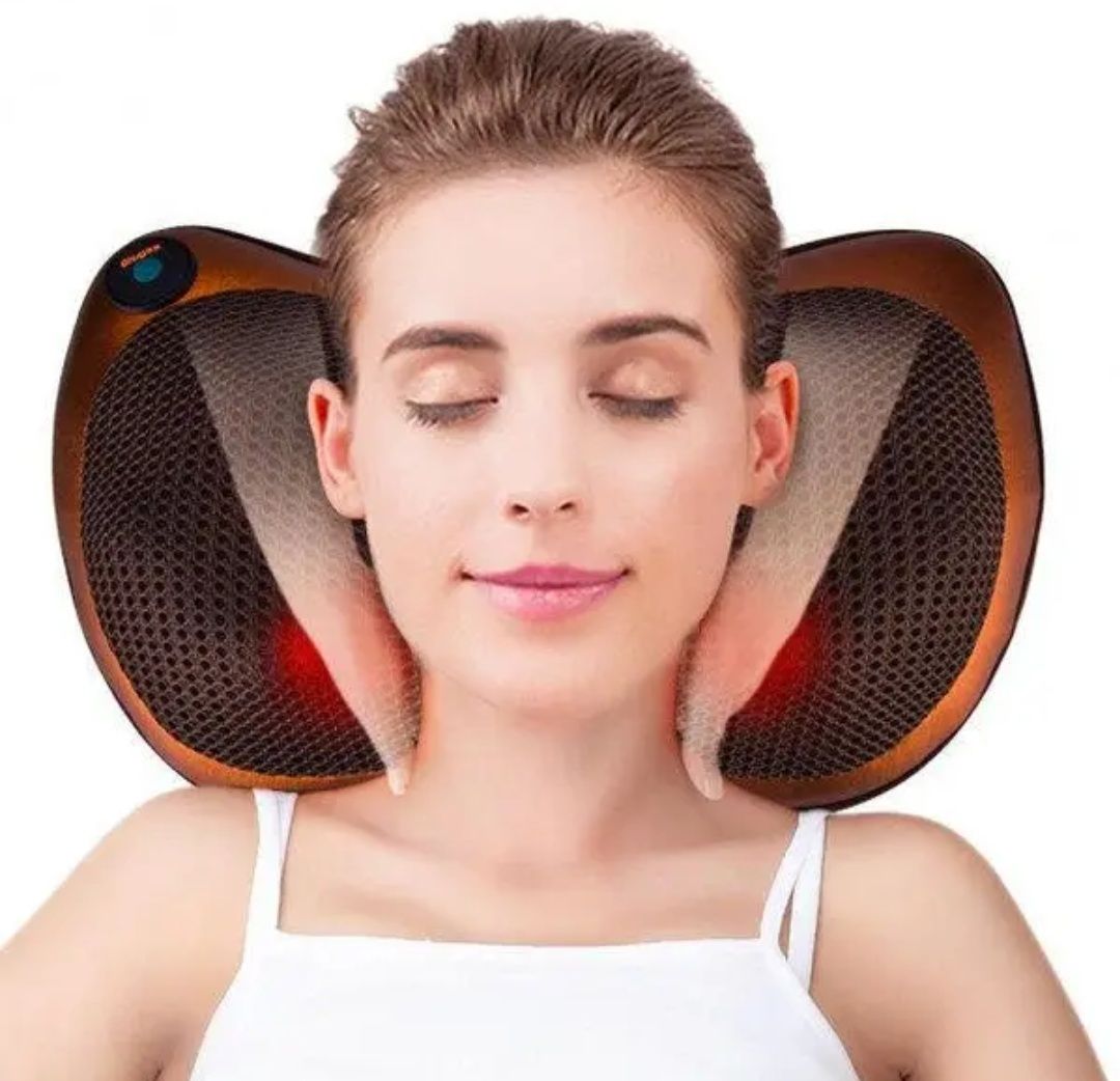 Массажная Подушка Massage Pillow UKC QY-8028 Инфракрасный роликовий