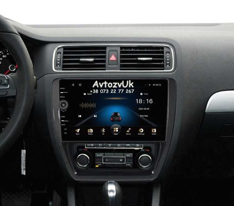Магнитола Android 14 CarPlay GPS USB монитор Дисплей 2 дин мультимедия