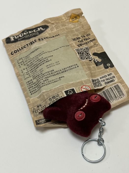 Очень редкий Fuggler Red флок Фуглер бордовий пухнастий фаглер. 490грн