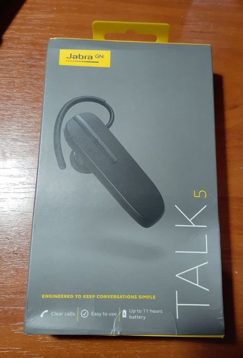 Bluetooth гарнітура Jabra TALK 5.  Блютуз гарнітура жабра  талк 5 чорн
