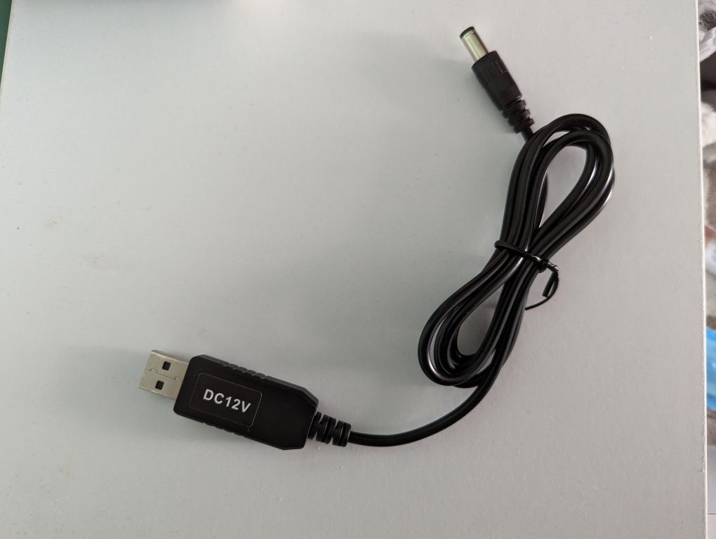 Кабель USB to DC 9/12 V